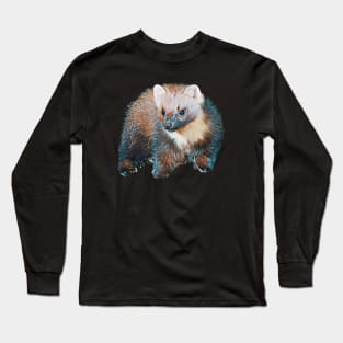 Marten - Woodland Themed Kids Room, Funny Gifts For Forester, Cute Anima Long Sleeve T-Shirt